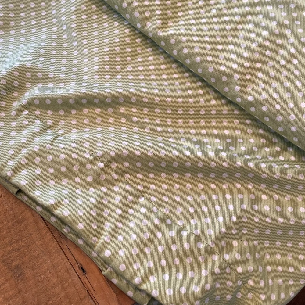 Excellent condition mini dot Pottery Barn curtains - paid $60/panel